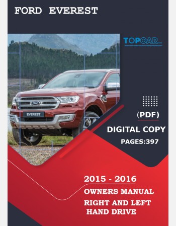 ford everest 2015-2016 owners manual